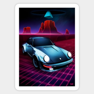 Porsche 911 - Neon Mesa Desert Sticker